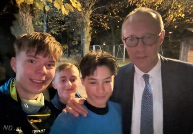 Politprominenz bei Trainingseinheit